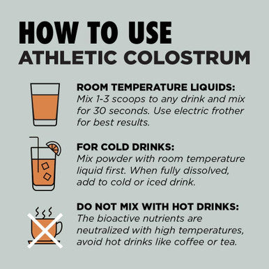 Colostrum Supplement Powder For Athletes - Recovery, Leaky Gut Health, Immunity & Immune System Support | Highly Concentrated Igg Pure Bovine Superfood, Unflavored | 60 Servings
