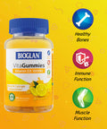 Bioglan Vitagummies | High Strength Vitamin D3 | Vegetarian Friendly | Delicious lemon flavour | 60 Chewy Gummies