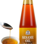 52USA Sesame Oil Toasted Sesame Oils Sesames Oil Cooking 8.45 Fl Oz (250 ml) Premium Toasted Sesame Seed Oil Aromatic & Nutty Flavor 100% Pure Sesame Oil Ideal for Asian Cooking Baking Soup