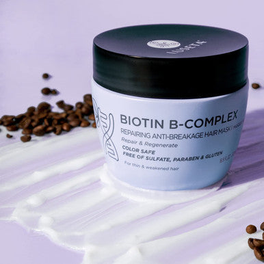 Luseta Biotin BComplex Hair Mask for Hair Growth Strengthener 16.9 Oz Deep Conditioning for Thinning Damaged Hair with Argan Caffein Oil