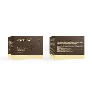 Medicube Deep Vitamin C Golden Capsule Face Moisturizer - Liposome Capsules For Wrinkles, Skin Radiance - Transparent Gel For Glow Hydration - Korean Skin Care 1.94 Oz