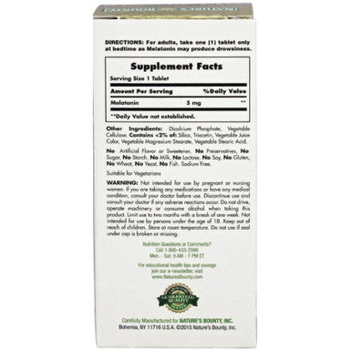 Nature'S Bounty Melatonin 5 Mg Softgels 90 Ea