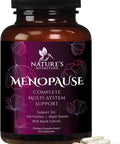 Nature'S Nutrition Menopause Supplements for Women - Menopause Relief with Natural Ingredients for Mild Hot Flashes Night Sweats & Natural Balance Support Non-GMO & Gluten Menopause Vitamins - 60 Capsules
