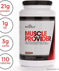 Beverly International Muscle Provider, 30 Servings, Chocolate. Super-Fast-Absorbing Whey Protein Powder For Recovery, Lean Muscle. Fills Your Muscles, Not Your Stomach. Tastes Like Ice Cream