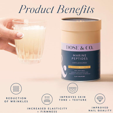 Dose & Co Marine Collagen Peptides Powder Unflavored 221g
