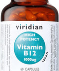 Viridian High Potency Vitamin B12 1000ug Vegetable Capsules 60