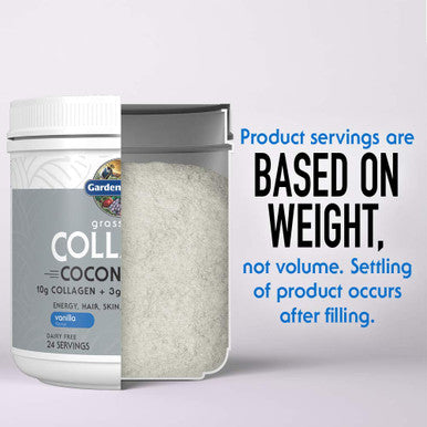 Garden of Life Grass Fed Collagen Coconut Mct Powder - Vanilla 24 Servings Collagen Powder For Energy Hair Skin Nails Joints Collagen Peptides Powder Coconut Mcts Collagen Protein Supplements
