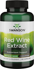 Swanson Red Wine Extract 500 Milligrams 90 Capsules