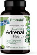Emerald Labs Adrenal Health - Stress Relief, Energy Support & Restorative Sleep With Sensoril Ashwagandha, B Vitamins, Rhodiola & More - Gluten- - 60 Vegetable Capsules (30-Day Supply)