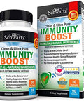 Immune Support Supplement with Vitamin C 1000mg Zinc Elderberry Ginger Beta Carotenes Immunity Boost for Adults Natural Immune Defense Antioxidant Vitamins by BioSchwartz 90 Capsules
