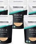 Terrasoul Superfoods Organic Gelatinized Maca Powder 5 Lbs Premium Quality Supports Increased Stamina Energy Gelatinized for Easy Digestion