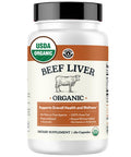Left Coast Performance USDA Organic Beef Liver Capsules Grass Fed & Pasture Raised in Australia Nutrient Dense Superfood for Energy & Wellness No Fillers Freeze-Dried Liver Supplement 180 Capsules
