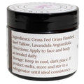 100% Grass Fed Grass Finished Whipped Lavender Beef Tallow Moisturizer/Body Balm For Face, Body, Oily, Dry, Sensitive Skin -Contains Vitamins A, D, E, K -Usa Made (1.7 Oz, Lavender)