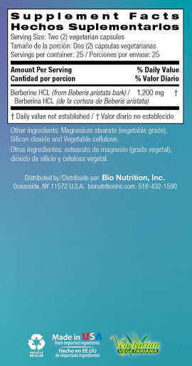 Bio Nutrition Berberine 1200 50 Capsules