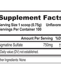Evlution Agmatine Sulfate Nitric Oxide Powder Nutrition High Strength Agmatine Sulfate Powder Nitric Oxide Supplement for High Intensity Muscle Growth Recovery and Performance - Unflavored