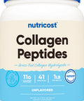 Nutricost Grass Fed Collagen Powder 1LB 454 G Grass Fed Bovine Collagen Hydrolysate (Unflavored) Collagen Peptides