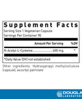 Douglas Laboratories N-Acetyl-L-Cysteine 600 Mg | Glutathione Precursor For Antioxidant Protection | 90 Vegetarian Capsules