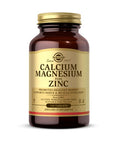 Solgar Calcium Magnesium Plus Zinc 100 Tablets - Promotes Healthy Bones And Teeth - Supports Nerve & Muscle Function - Non Gmo Vegan Gluten Free Dairy Free Kosher Halal - 33 Servings