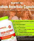 NutriBiotic Sodium Ascorbate Buffered Vitamin C Capsules Vegan NonAcidic and Easier on Digestion Than Ascorbic Acid Essential Immune Support and Antioxidant Supplement Gluten and GMO 250 Ct