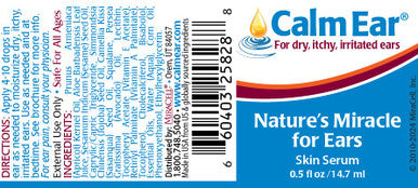 Miracell Calm Ear Drops 14.7 Ml Natural Relief For Itchy Irritated & Dry Ears - Lubricates Earplugs & Hearing Aids
