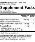 Garden of Life Organics Ashwagandha Stress Mood & Energy Support Supplement With Probiotics & Ginger Root For Digestion - Vegan Gluten Free Non Gmo 2 Month Supply 60 Tablets