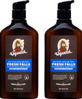 Men's Natural Lotion by Dr. Squatch - Non-Greasy Men's Lotion - 24-hour moisturization hand and body lotion - Made with Shea Butter, Coconut Oil, Vitamin E, and Menthyl Lactate - Fresh Falls (2 Pack)