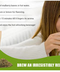 Mulberry Leaf Tea 8 Oz, Dried Crushed Leaves, Best Caffeine Free Tea - Way4Organic (8 Oz (2 Pack))