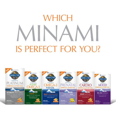 Garden of Life Minami Supercritical Platinum Omega 3 Fish Oil Supplement - Orange 30 Softgels Ultimate Once Daily Fish Oil Omega 3 For Heart & Brain Health 1100Mg Omega-3S + 1 000 Iu Vitamin D3