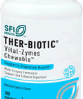 Klaire Labs Sfi Health Vital-Zymes Chewable Digestive Enzymes For Adults & Kids - Enzymes For Digestion - Cherry-Flavored - May Help Reduce Occasional Gas, Bloating & Indigestion (180 Chewables)