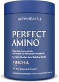 BodyHealth PerfectAmino Powder - BCAA and EAA Powder for Pre and Post Workout - Amino Acid Energy Drink for Men and Women to Support Lean Muscle and Recovery
