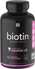Sports Research Biotin 10000mcg 120ct Apple Cider Vinegar Capsules 120ct