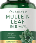Carlyle Mullein Leaf Capsules 1500Mg | 200 Count | Verbascum Thapsus | Non-Gmo, Gluten Free Supplement