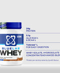 USN Blue Lab Whey Protein Powder: Chocolate - Whey Protein 908g - Post-Workout - Whey Isolate - Muscle Building Powder Supplement With Added BCAAs Chocolate 2 Pounds