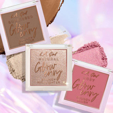 L.A. Girl Glow Envy Bouncy Bronzer For Women Rosy Glow Blush For Makeup With Goodness Of Jojoba Oil Squalene & Vitamin E Longwearing Natural Airbrushed Finish Bronzer (Pack Of 1)