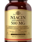 Solgar Niacin (Vitamin B3) 500 Mg 250 Vegetable Capsules - Cardiovascular Support - Energy Metabolism - Non-Gmo Vegan Gluten Free Dairy Free Kosher - 250 Servings