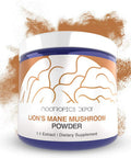 Lions Mane Mushroom Powder 60 Grams Hericium erinaceus Organic Whole Fruiting Body Mushroom Extract Natural Nootropic Supplement Neuroprotective Boosts Mood