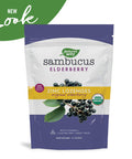 Natures Way Sambucus Organic Zinc Lozenges, Elderberry and Zinc Lozenges with Vitamin C, Certified Organic, Berry Flavored, 24 Lozenges