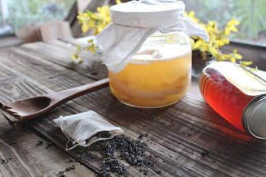 Fermentaholics 1 Gallon Jun Kombucha Starter Kit - Includes Usda Organic Jun Scoby & Starter Tea + Ingredients To Start Brewing Your Own Jun Tea Jar Not Included