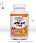 Natures Aid Chewable Vitamin C 500 mg Sugar Free Suitable for Vegans 50 Tablets