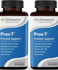 Pros-T - Prostate Support Supplement - Saw Palmetto, Phytosterol, Zinc, Nettle, Vitamin D-3 & B6 - Promote Healthy Prostate Function & Normal Urinary Flow - Improve Tissue - 60 Softgels (Pack Of 2)