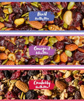 Nature's Garden Organic Trail Mix Snack Packs - Trail Mix Variety, Energy Boosting, Heart Healthy, Omega-3 Rich, Cranberries, Pumpkin Seeds, Individual Packs, Family - 1.2 Oz Bags (48 Individual Servings)