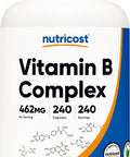 Nutricost Vitamin B Complex 462Mg 240 Capsules - With Vitamin C - Energy Complex