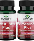 Swanson Pterostilbene Plus with Resveratrol 30 Veg Capsules (4 Pack)