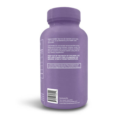 Terra Health Essentials Advanced Probiotics | 50 Billion Cfu | Reduce Bloating & Gas, Immune Support | 30-Day Supply (60 Capsules