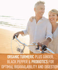 Garden of Life Organics Extra Strength Turmeric Inflammatory Response 60 Tablets-100Mg Curcumin (95% Curcuminoids) Black Pepper Probiotics Organic Non-Gmo Vegan Gluten Free Herbal Supplement