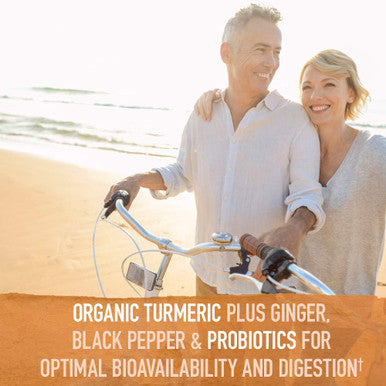 Garden of Life Organics Extra Strength Turmeric Inflammatory Response 60 Tablets-100Mg Curcumin (95% Curcuminoids) Black Pepper Probiotics Organic Non-Gmo Vegan Gluten Free Herbal Supplement