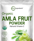 Micro Ingredients Organic Amla Powder (Amalaki) | 32oz India Origin Gooseberry Powder | Rich in Vitamin C Antioxidants Supports Immune Digestive & Skin Health Non-GMO Vegan & Keto Friendly