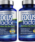 Focus Factor Brain Supplement Multivitamin Improve Memory And Clarity Boost Concentration Neuro Energy Learning Reasoning For Men And Women 180 Tablets