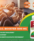 Best Naturals L-Arginine NO Booster Triple Strength 1300 mg Serving 120 Veg Capsules (120 Count (Pack of 3))
