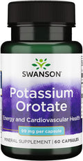 Swanson Potassium Orotate 99 Milligrams 60 Capsules